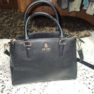 Nine West Handbag Shoulder Bag Black NWOT